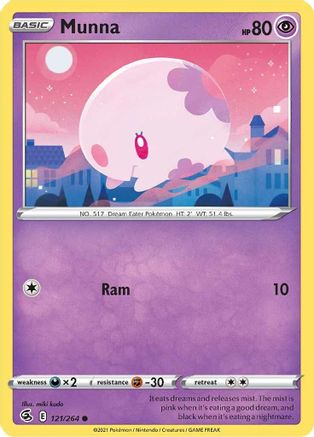 [PKM] Munna (121/264) [Sword & Shield: Fusion Strike]
