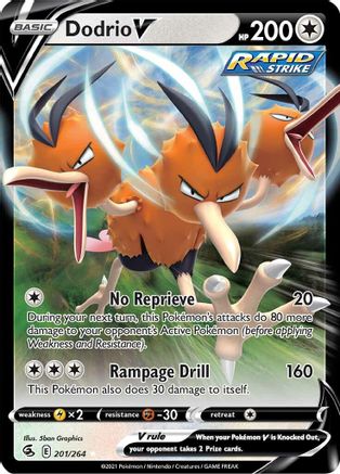 [PKM] Dodrio V (201/264) [Sword & Shield: Fusion Strike]