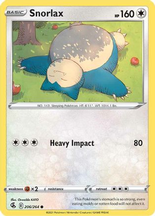 [PKM] Snorlax (206/264) [Sword & Shield: Fusion Strike]