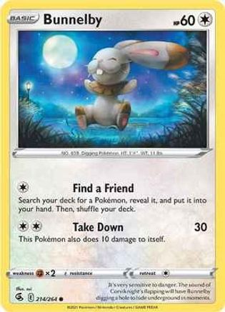 [PKM-C] Bunnelby (214/264) [Sword & Shield: Fusion Strike]