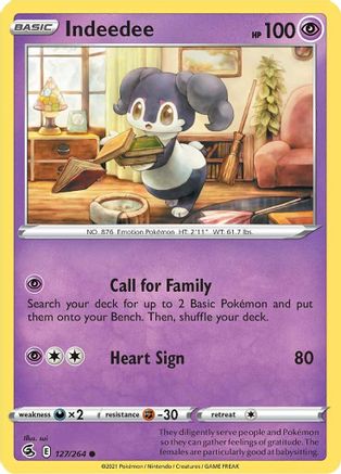 [PKM] Indeedee (127/264) [Sword & Shield: Fusion Strike]