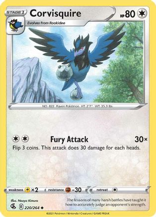 [PKM-C] Corvisquire (220/264) [Sword & Shield: Fusion Strike]
