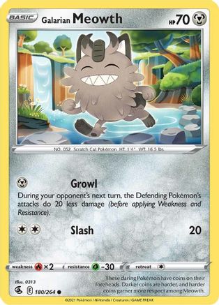 [PKM] Galarian Meowth (180/264) [Sword & Shield: Fusion Strike]