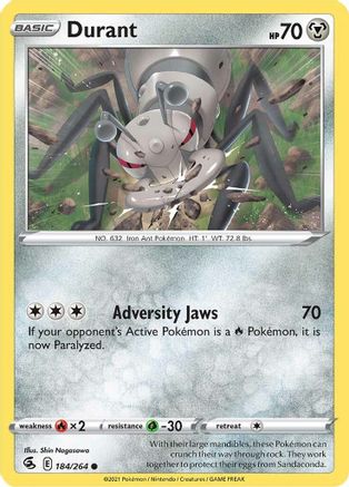 [PKM] Durant (184/264) [Sword & Shield: Fusion Strike]