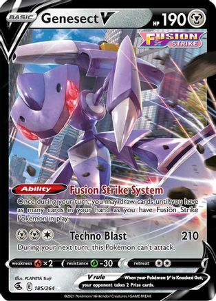 [PKM] Genesect V (185/264) [Sword & Shield: Fusion Strike]