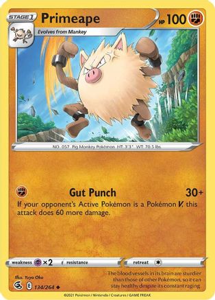 [PKM] Primeape (134/264) [Sword & Shield: Fusion Strike]