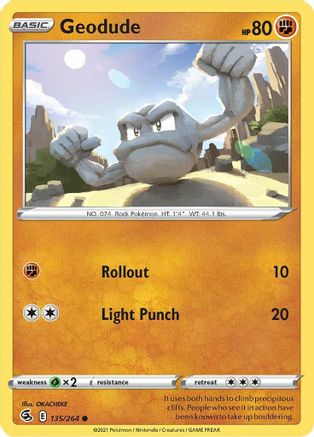[PKM-C] Geodude (135/264) [Sword & Shield: Fusion Strike]
