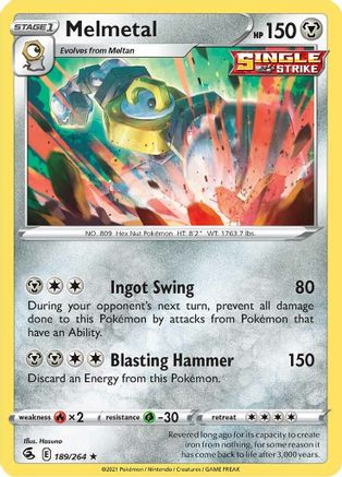 [PKM-R] Melmetal (189/264) [Sword & Shield: Fusion Strike]