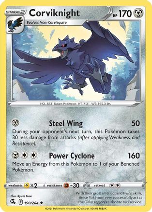 [PKM-R] Corviknight (190/264) [Sword & Shield: Fusion Strike]