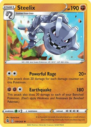 [PKM-R] Steelix (139/264) [Sword & Shield: Fusion Strike]