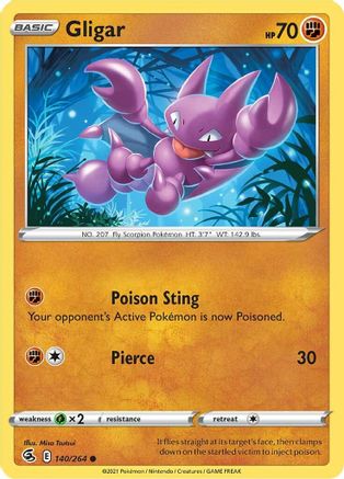 [PKM] Gligar (140/264) [Sword & Shield: Fusion Strike]