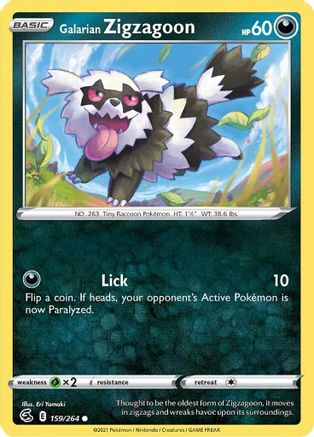 [PKM-C] Galarian Zigzagoon (159/264) [Sword & Shield: Fusion Strike]