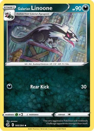 [PKM] Galarian Linoone (160/264) [Sword & Shield: Fusion Strike]