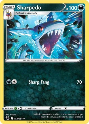 [PKM] Sharpedo (163/264) [Sword & Shield: Fusion Strike]