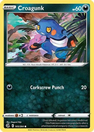 [PKM-C] Croagunk (165/264) [Sword & Shield: Fusion Strike]