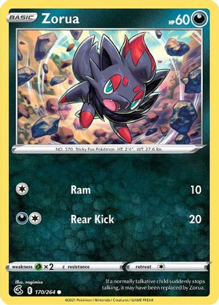 [PKM-C] Zorua (170/264) [Sword & Shield: Fusion Strike]