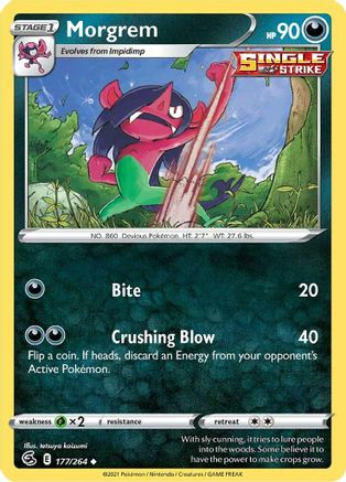 [PKM-C] Morgrem (177/264) [Sword & Shield: Fusion Strike]