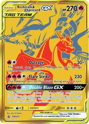 [PKM-R] Reshiram & Charizard GX (SM247) [Sun & Moon: Black Star Promos]