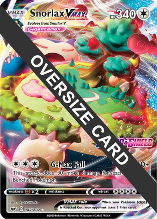 [JUM PKM-R] Snorlax VMAX (142/202) (Jumbo Card) [Sword & Shield: Base Set]