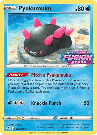 [PKM-R] Pyukumuku (SWSH169) (Prerelease Promo) [Sword & Shield: Black Star Promos]