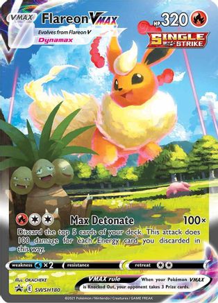 [PKM] Flareon VMAX (SWSH180) [Sword & Shield: Black Star Promos]