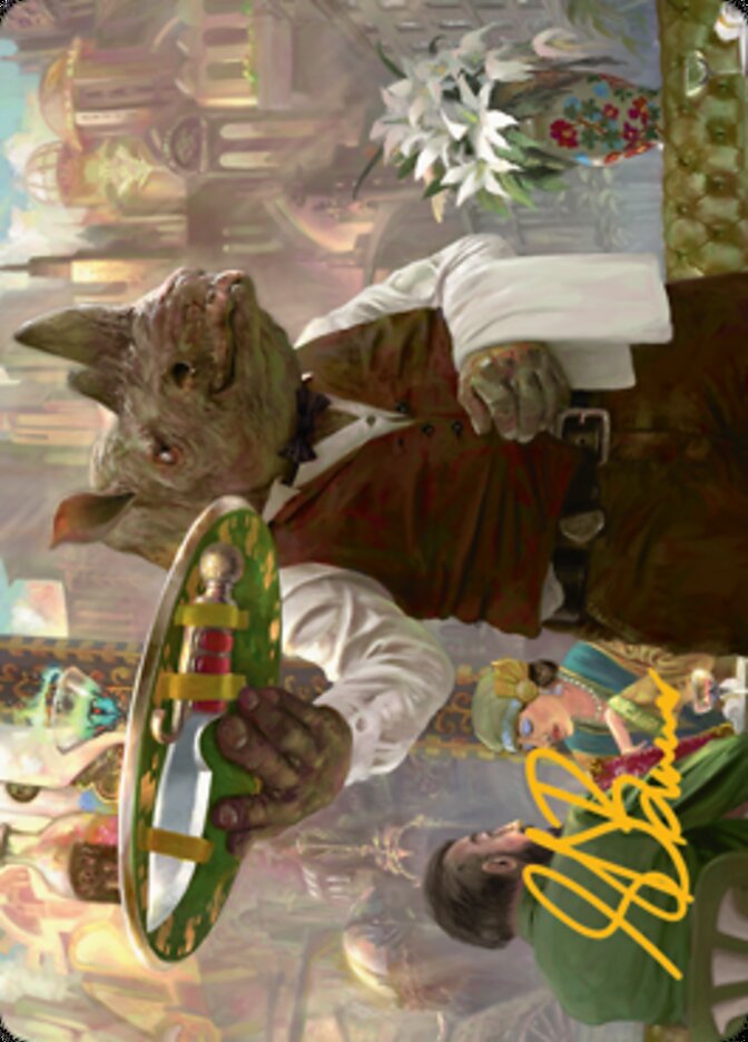 {A} Killer Service Art Card (Gold-Stamped Signature) [Streets of New Capenna Art Series][GS ASNC 062]