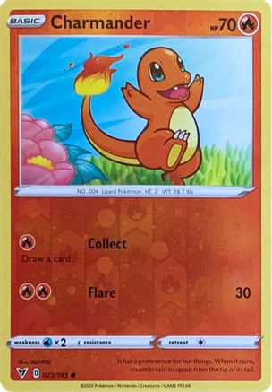 [PKM] Charmander (023/185) (Reverse Cosmos Holo) [Sword & Shield: Vivid Voltage]