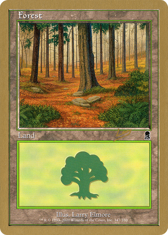 {B}[GB WC02 RL347] Forest (rl347) (Raphael Levy) [World Championship Decks 2002]