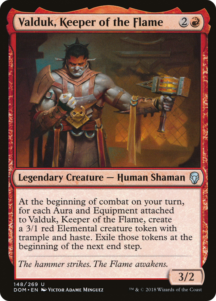 {C} Valduk, Keeper of the Flame [Dominaria][DOM 148] - Misty Mountain Games