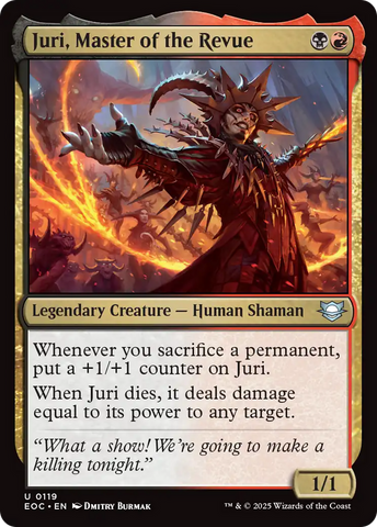 {@@ EOC C} Juri, Master of the Revue [Edge of Eternities Commander][EOC 119]