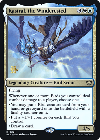 {@R} Kastral, the Windcrested [Bloomburrow Prerelease Promos][PR BLB 221]