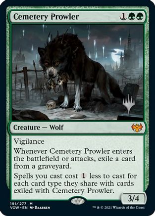 {@R} Cemetery Prowler (Promo Pack) [Aetherdrift Promos][PP DFT 191]