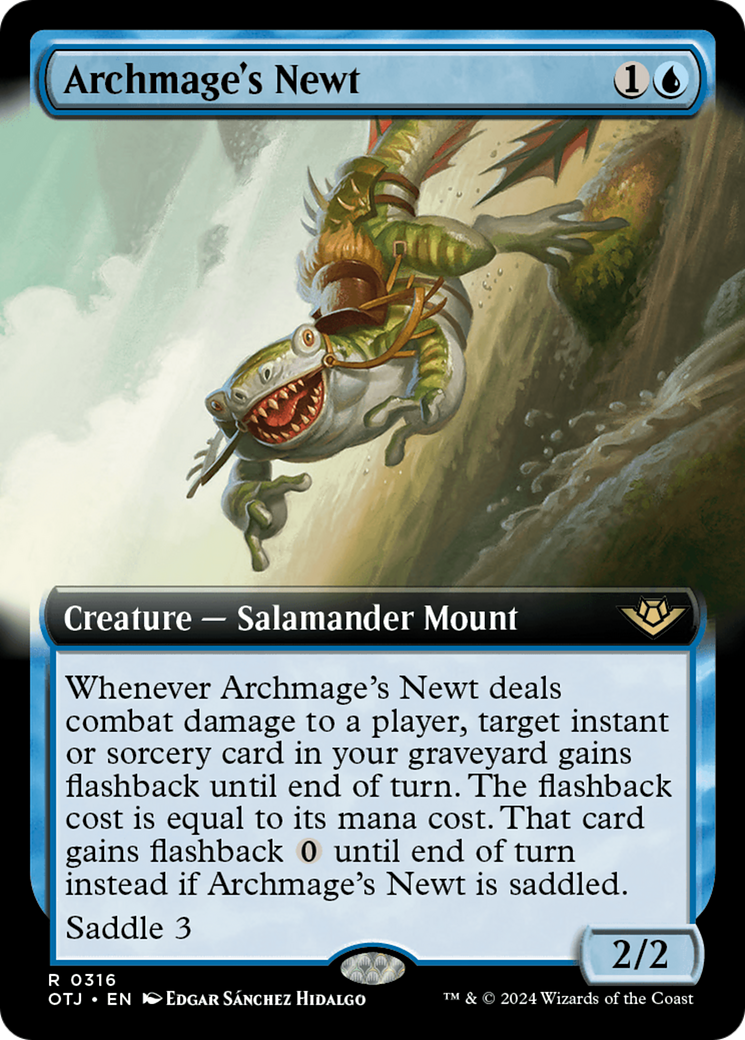 {@R} Archmage's Newt (Extended Art) [Outlaws of Thunder Junction][OTJ 316]