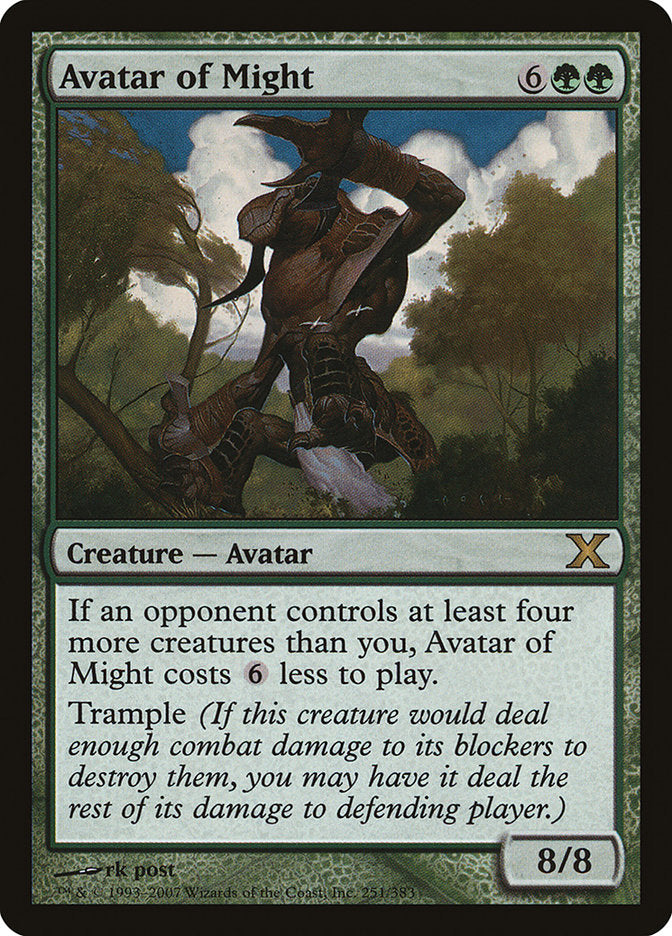 {R} Avatar of Might [Tenth Edition][10E 251]