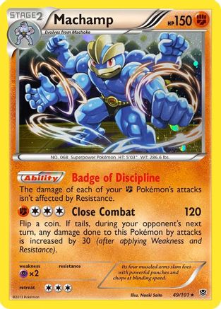 [PKM] Machamp (49/101) (Cosmos Holo) [Black & White: Plasma Blast]