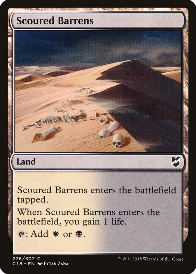 {C} Scoured Barrens [Commander 2018][C18 276]
