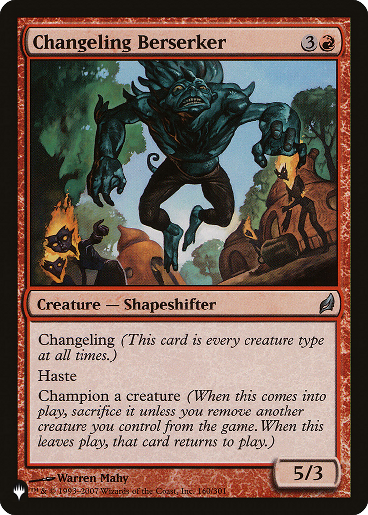 Changeling Berserker [LIST 160/301]