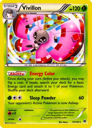 [PKM] Vivillon (15/162) (Cosmos Holo) [XY: BREAKthrough]