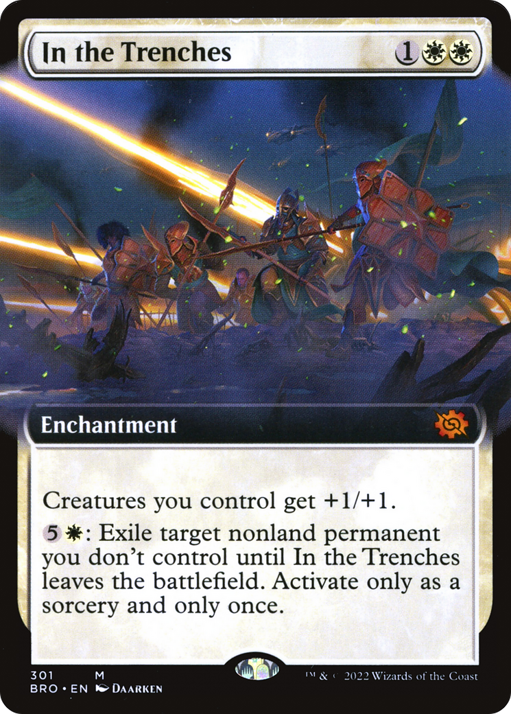 {R} In the Trenches (Extended Art) [The Brothers' War][BRO 301]
