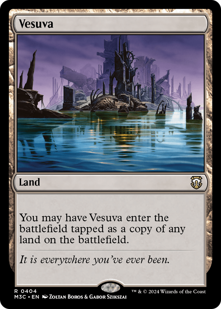 {R} Vesuva (Ripple Foil) [Modern Horizons 3 Commander][RPF M3C 404]