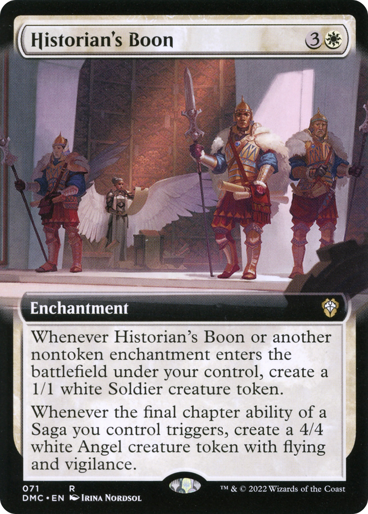 {R} Historian's Boon (Extended Art) [Dominaria United Commander][DMC 071]