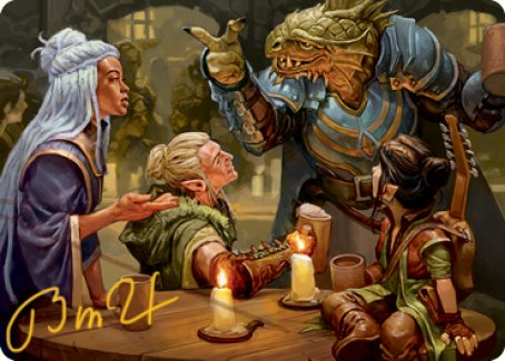 {A} You Meet in a Tavern Art Card (Gold-Stamped Signature) [Dungeons & Dragons: Adventures in the Forgotten Realms Art Series][GS AAFR 049]