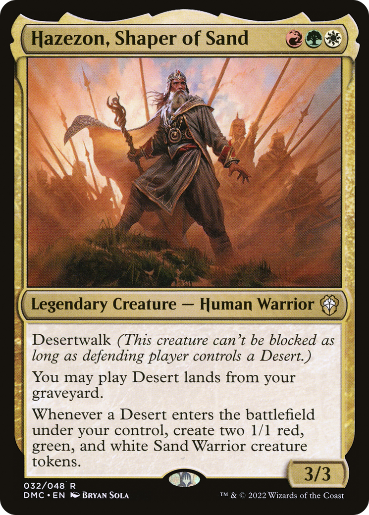 {R} Hazezon, Shaper of Sand [Dominaria United Commander][DMC 032]