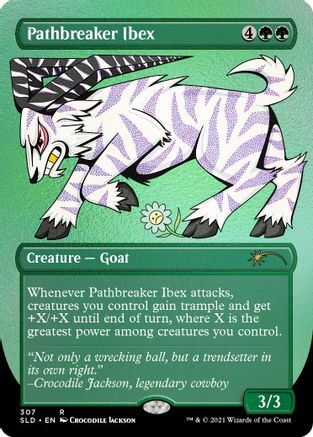{R} Pathbreaker Ibex (Borderless) (Foil Etched) [Secret Lair Drop Series][ET SLD 307]
