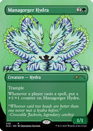 {R} Managorger Hydra (Borderless) (Foil Etched) [Secret Lair Drop Series][ET SLD 306]