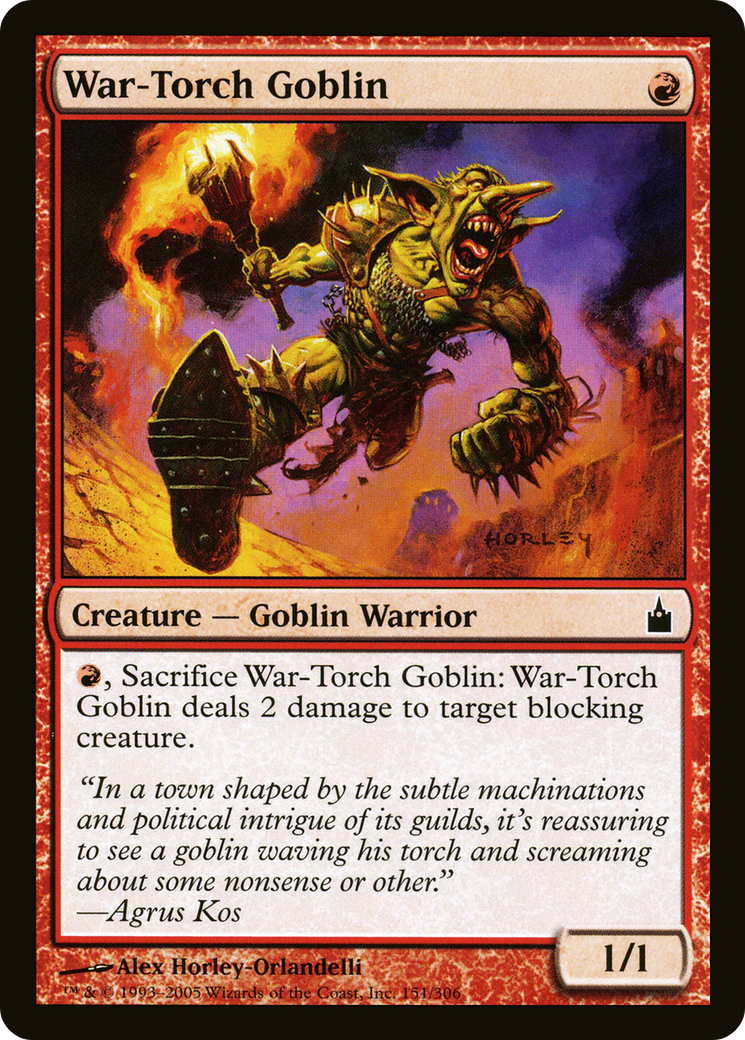 {C} War-Torch Goblin [Ravnica: City of Guilds][RAV 151]