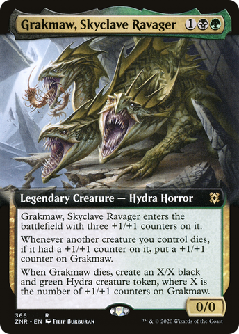 {R} Grakmaw, Skyclave Ravager (Extended Art) [Zendikar Rising][ZNR 366]