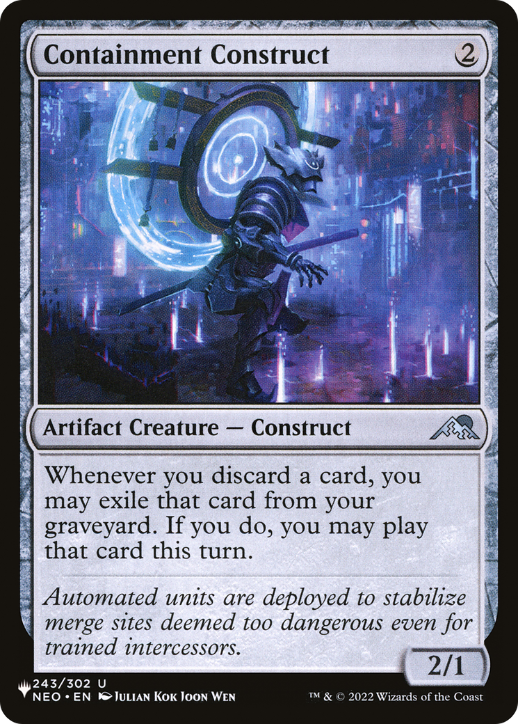 Containment Construct [LIST 243/302]