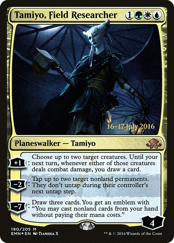 {R} Tamiyo, Field Researcher [Eldritch Moon Prerelease Promos][PR EMN 190]