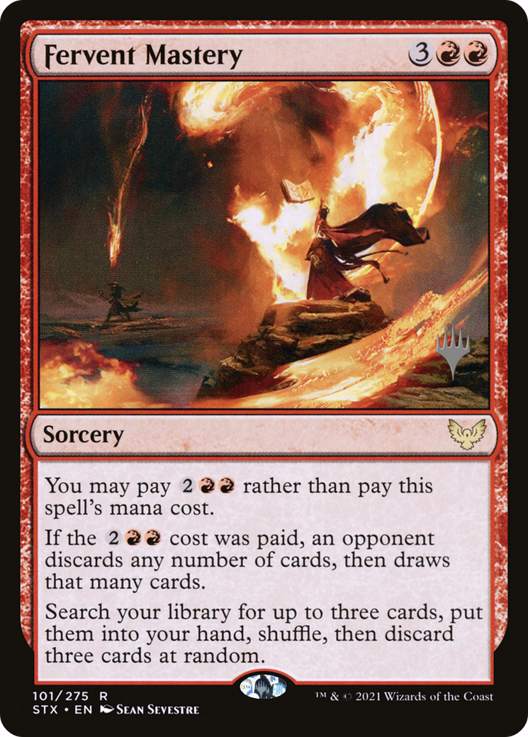 {R} Fervent Mastery (Promo Pack) [Strixhaven: School of Mages Promos][PP STX 101]